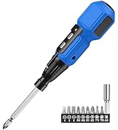 LOFICOPER Electric Screwdriver Set, Mini Cordless Screwdriver Kit with Bit Holders, LED Work Ligh...