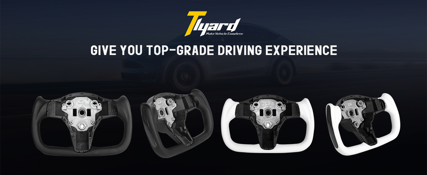 Tlyard Yoke Steering Wheel Personalized for Tesla 3 Y