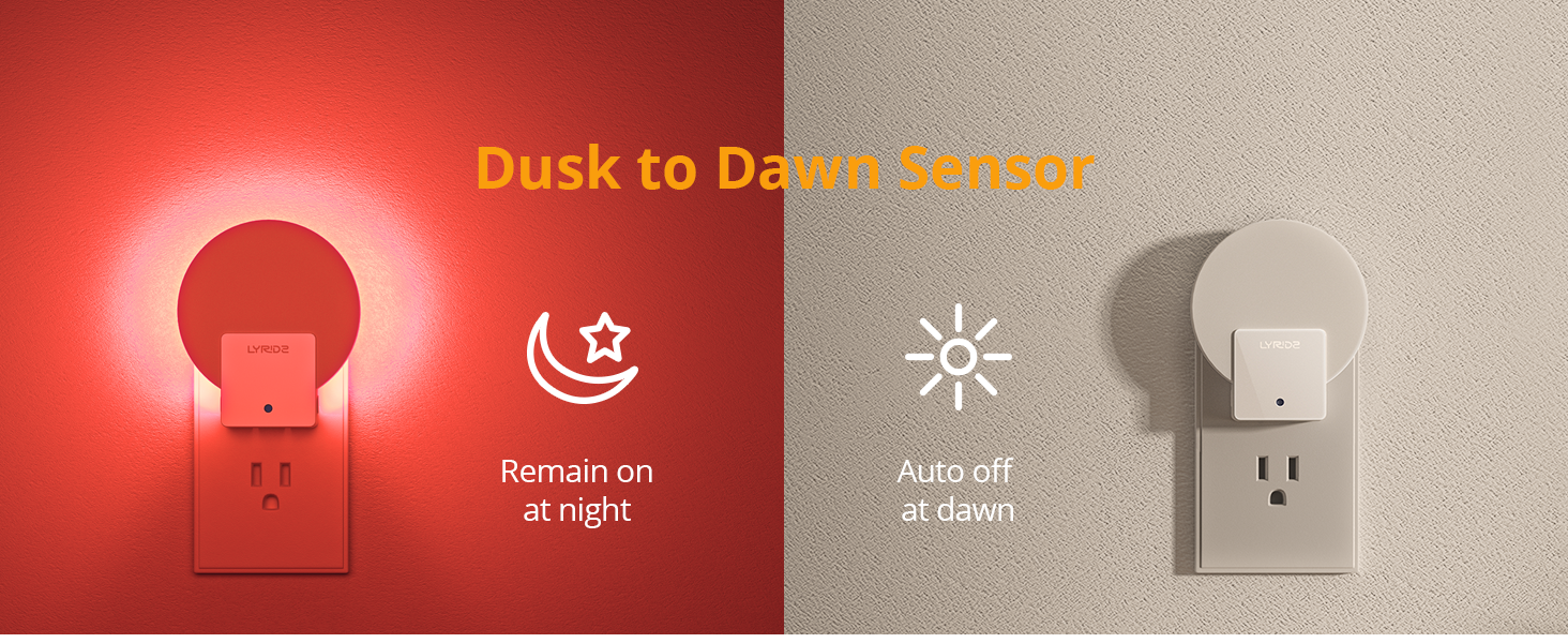 dusk to dawn sensor night light