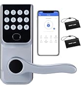 Smart Door Lock, Keyless Entry Door Lock, Fingerprint Door Knob, Biometric Door Lock, Digital Sma...