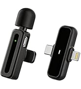HLKJVEH Wireless Lavalier Microphone for Smartphone - Portable with Noise Reduction - Ideal for V...