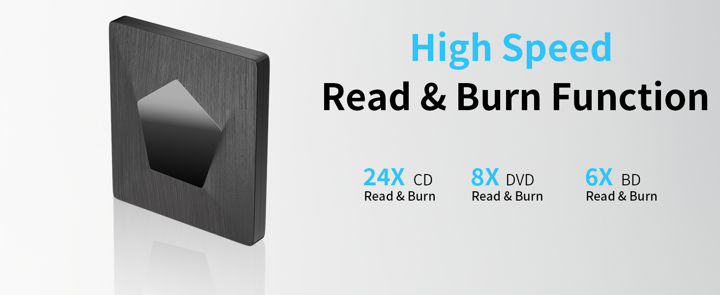 External Blue Ray CD DVD Player