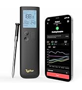 Sync Wireless Bluetooth Smart Meat Thermometer with WiFi | Standalone Base and Control | Unlimite...