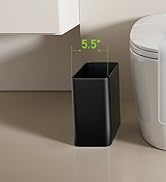 Bathroom trash can space saving design for narrow spaces