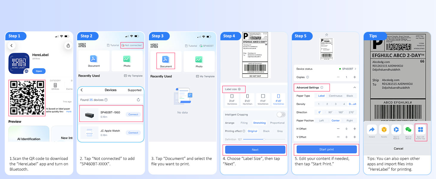 Shipping Label Printer