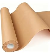 Donyang Brown Wrapping Paper 17.5"x600"(50'), Kraft Craft Bulletin Board Paper for Bouquet Flower...