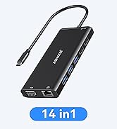 USB C Docking Station Dual Monitor for Dell/HP/Lenovo/Surface Laptop