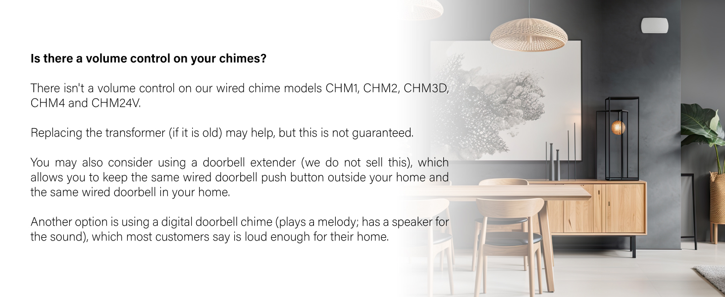 Is there a volume control on your chimes?