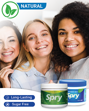 sugar free candy spry mint gum mouthwash mouth oral rinse toothpaste tooth gel xylitol gum mouth