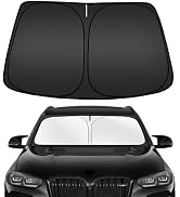 ARISMOTOR Windshield Sun Shade for BMW X3 2018-2025, Custom Fit Foldable Front Window Sunshade Su...