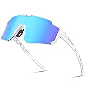 Laocalo Youth Sports Baseball Sunglasses Lightweight Kids Polarized Sunglasses Softball Cycling f...
