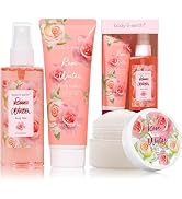Body &amp; Earth Gift Set - Spa Sets for Women, Perfume, Body Lotion, and Scrub in a Rose Water Box -...