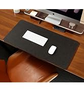 RENMTURE Double Thickened Felt Mouse Pad, Large Desk Mat, Big Cork Mouse mat, Large Mouse Pad for...