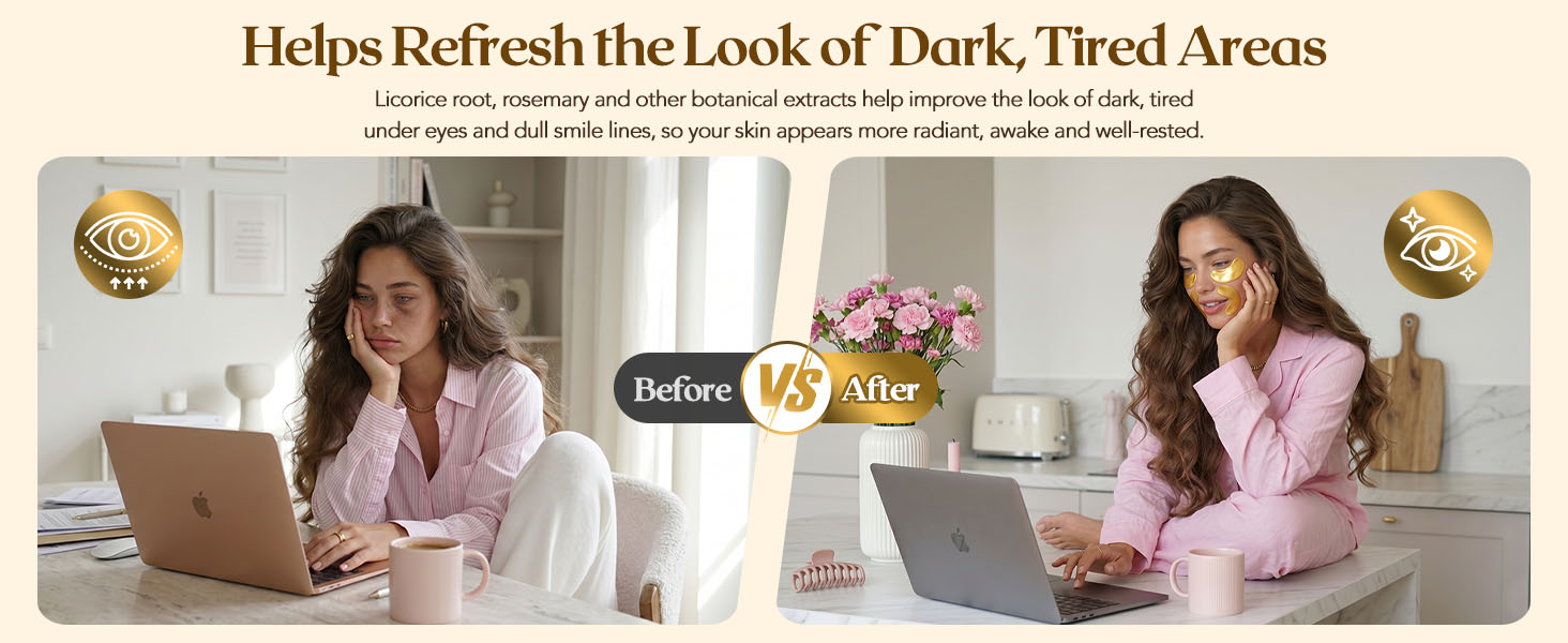 Helps Refresh the Look of Dark, Tired Areas appearing more radiant, awake and well-rested