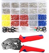719PCS 19 Kinds Automotive Pin Connectors Kit With Wire Crimping Tool, 1/1.5/1.8/2.2/2.8/3.5mm Te...