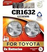 Key Fob Battery Replacement Kit - 2-Pack CR1632 Batteries - Compatible with Toyota, Lexus, and Su...