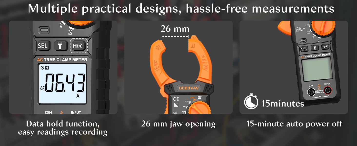 Multifunctional Designs of Amp Clamp Meter