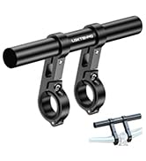LOKTENWO Bike Handlebar Extender - 7.87" Aluminum Extension with Aluminum Alloy Dual-Clamp Mounti...