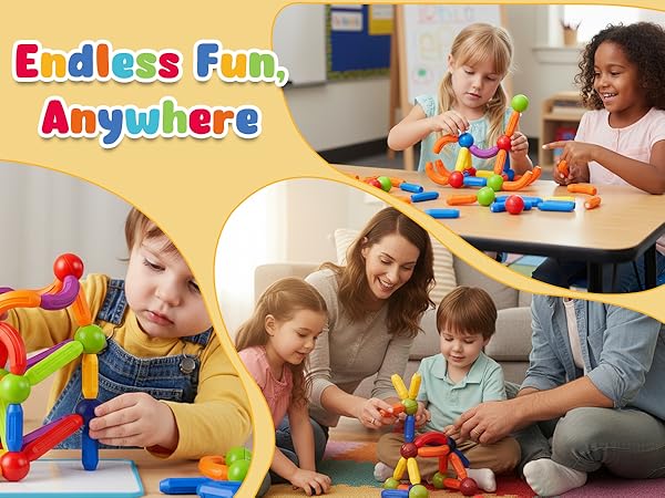 magnetic building sticks