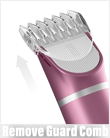 how to attach the guard comb of lady trimmer