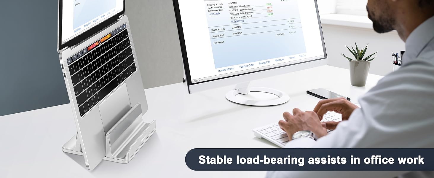 3 Slots Laptop Stand