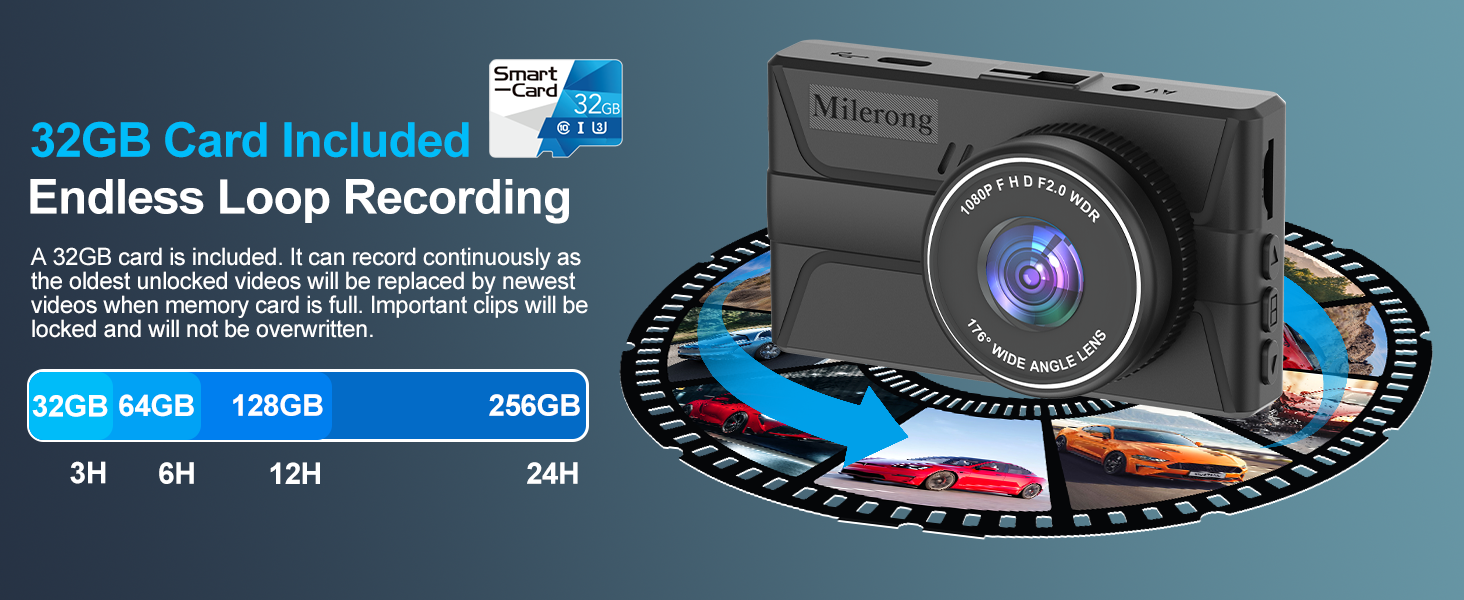 dash cam front and rear