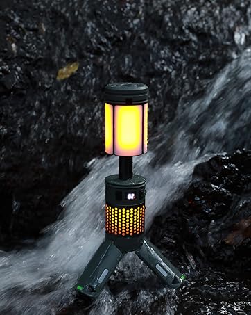 waterproof rechargable telescopic camping light for outdoor camping