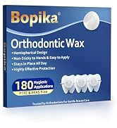 Bopika Orthodontic Wax for Braces-180 Individually Wrapped Braces Wax, Dental Wax for Comfort &amp; P...