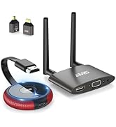TIMBOOTECH Wireless HDMI Transmitter Receiver 4K- 5.8G HDMI Wireless Transmitter Receiver Transmi...