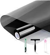 FuFin One-Way Window Privacy Film with Free Installation Tools, Premium PET Material,Heat Control...