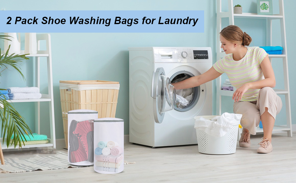shoe washing bag
