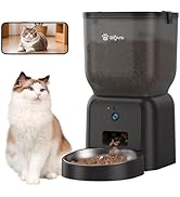 Automatic Dog &amp; Cat Feeder,APP Controlled with Freshness Preservation, 4L Timed Cat Feeder with T...