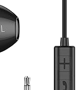 MOSWAG in Ear Wired Headphones, Wired Earbuds with Microphone, 3.5mm Jack in Ear Headphones with ...