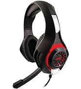 Nyko Core Universal Stereo Gaming Headset w/Retractable Microphone, Red LEDs &amp; Soft Ear Cushions ...