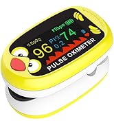 Pulse Oximeter for Kids – Rechargeable Pediatric Pulse Oximeter with TFT Screen, Baby Oxygen Moni...