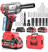 New Upgrade 3-in-1 Impact Wrench, High Torque 900 Ft-Lbs (1200 Nm) 21V MAX 1/2" Brushless Impact ...