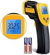 Etekcity Infrared Thermometer Temperature Gun for Cooking, -58°F to 1130°F, Digital Heat Gun for ...