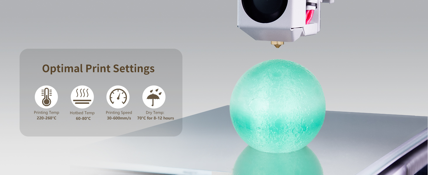 IEMAI PETG filament 1.75mm translucent gradient 3d printer filament for high-speed printing