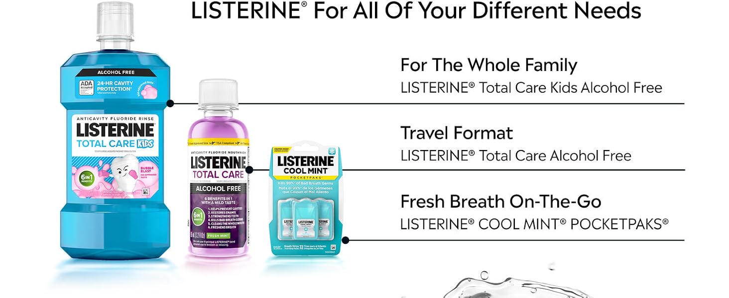 Listerine for all of your different needs