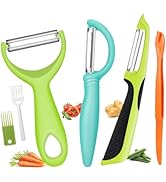 Senbowe Upgrade Potato Peeler for Kitchen, 6PCS Stainless Steel Vegetable Peeler, I and Y Food Pe...