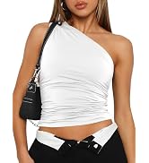 Trendy Queen Womens Going Out Tops Summer Spring Tank Crop Outfit Cute Y2k Shirts Corset Fashion ...