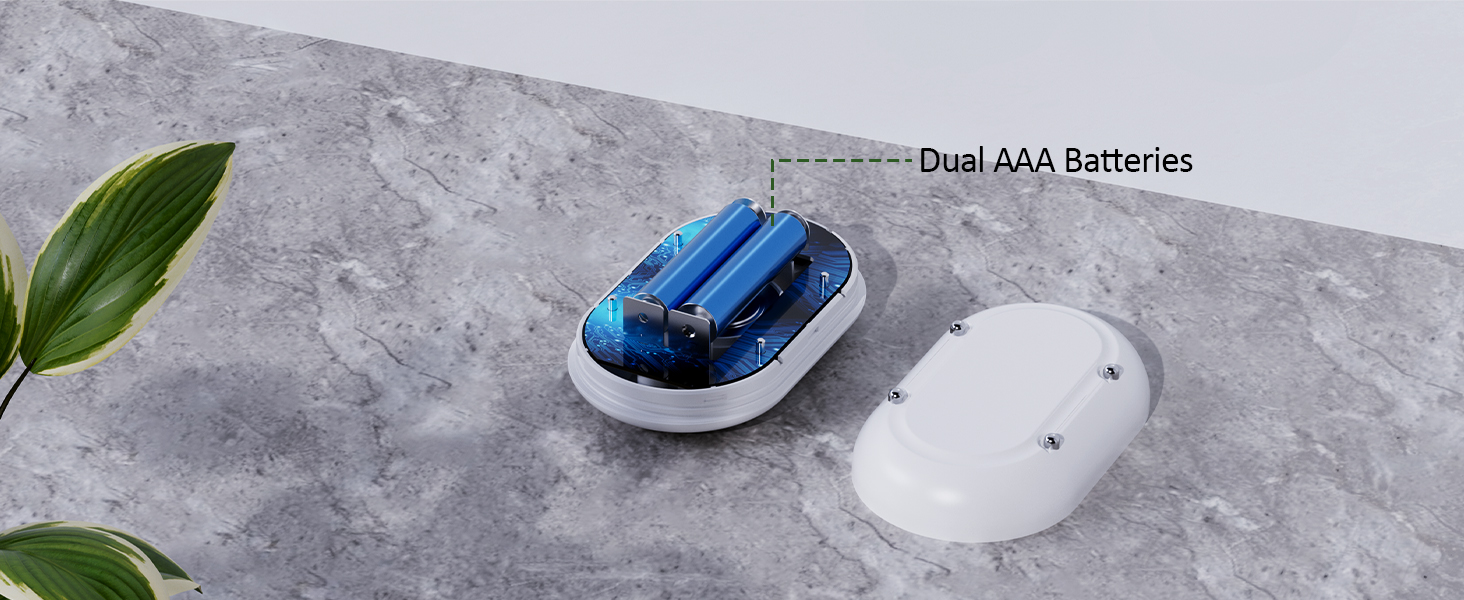 powered by 2 AAA Batteries