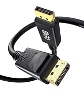 Fibopitcal 80Gbps DisplayPort to DisplayPort Cable DP 2.1 6.6ft Supports 16K@60Hz 8K@165Hz Displa...