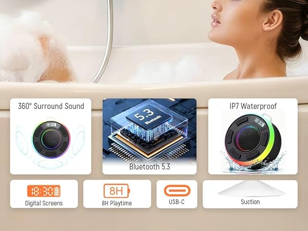 bluetooth shower speaker