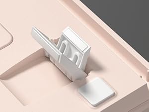 Pink Mechanical Gaming Keyboard 75% with Color Multimedia Display Jelly Keyboard Wired