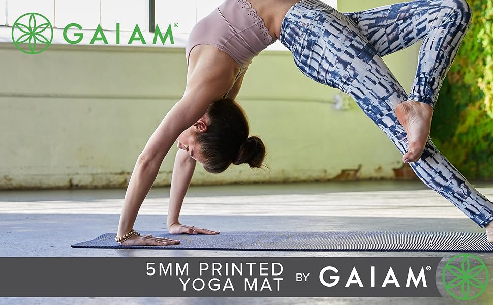 Gaiam Yoga Mat Premium Print