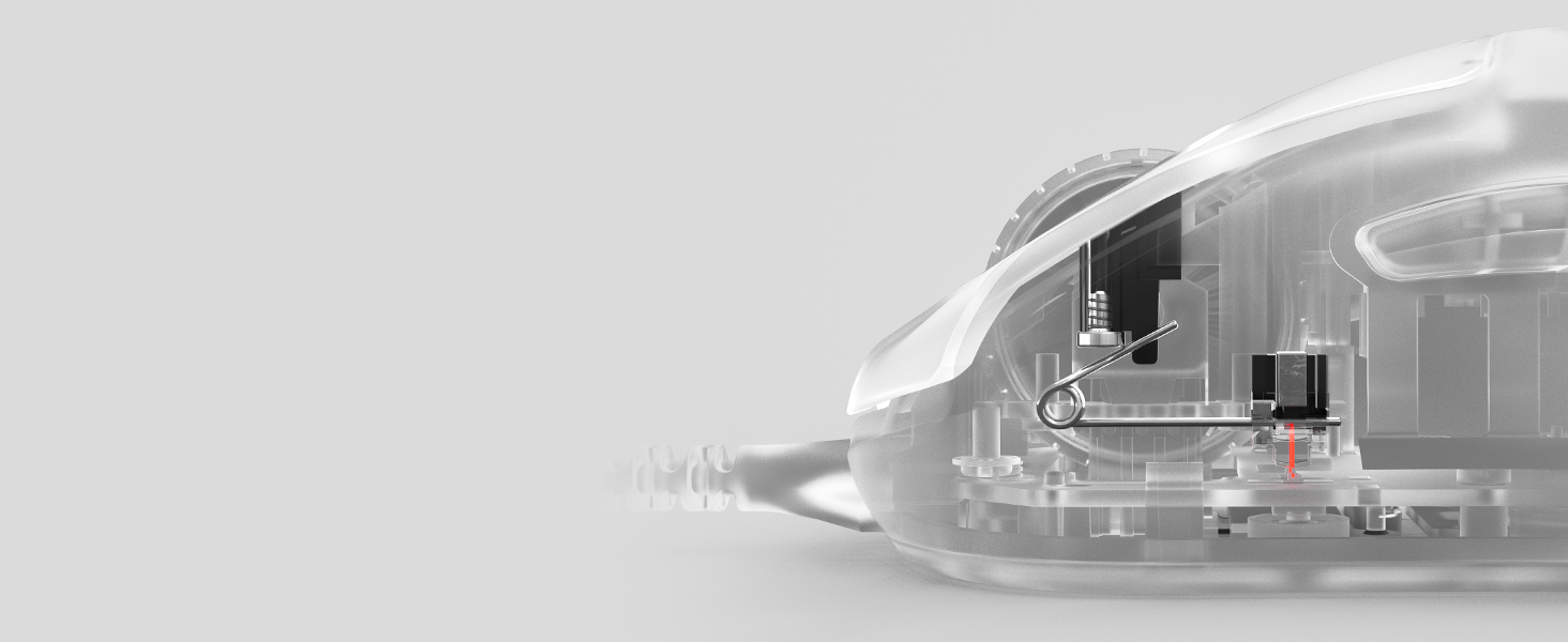 -SteelSeries Prime mouse optical mechanical switches interior view