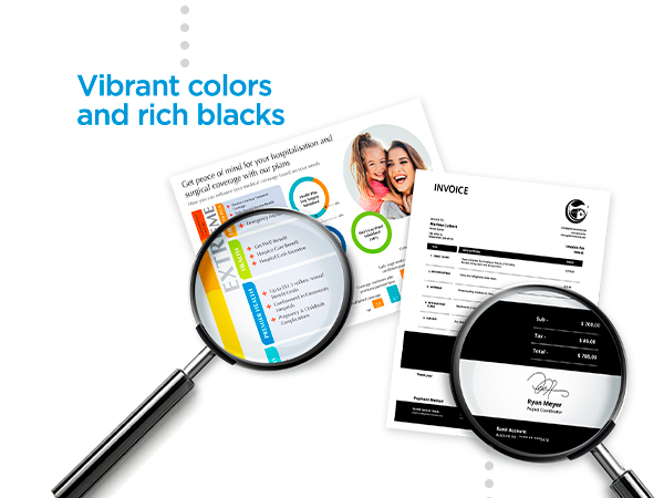 original hp toner print vibrant color recycled cartridges high air quality secure printing