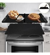 Booamwud Folding Noodle Board Stove Cover,Stove Top Covers with Silicone Mat for Electric Stove a...