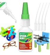 Plastic Glue, 20g Clear Super Glue for Plastics Repair and Bonding – Quick Fix Adhesive, Heavy Du...